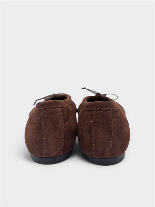 Ballerina Tabi in suede choco IL LACCIO | 5462SUEDECHOCO